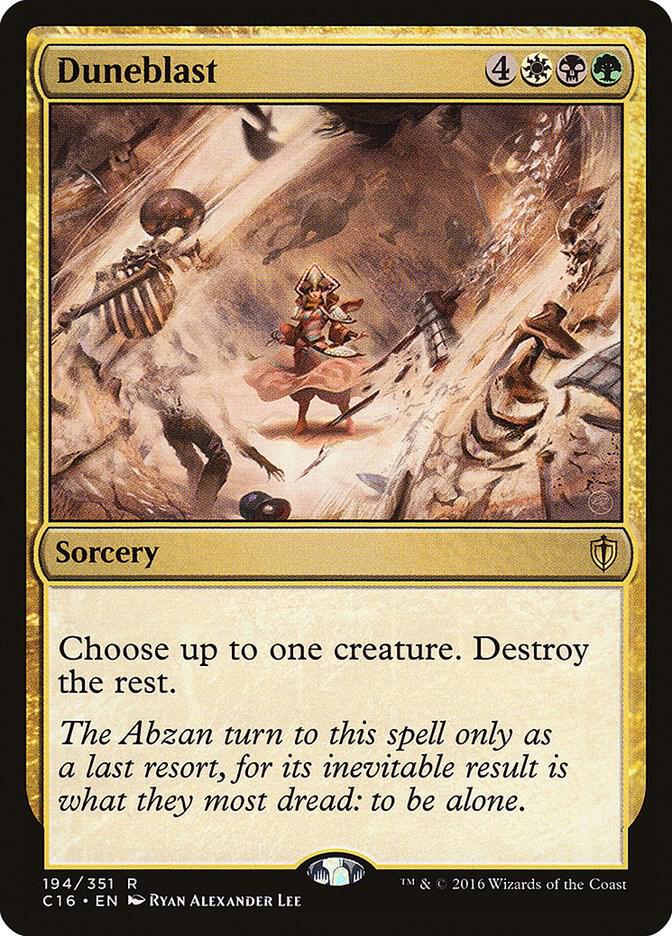 Duneblast 194 card from Commander 2016