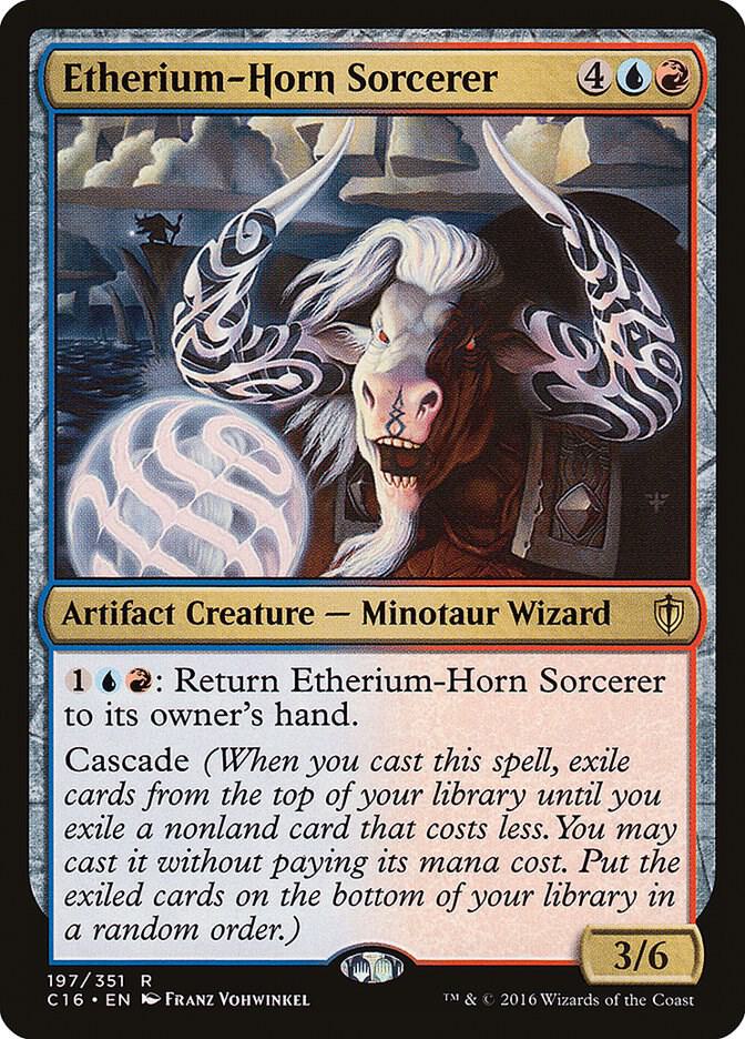 Etherium-Horn Sorcerer 197 card from Commander 2016
