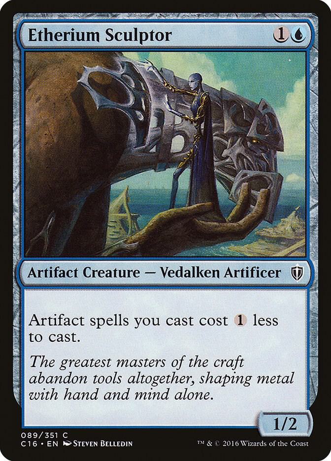 Etherium Sculptor 89 card from Commander 2016