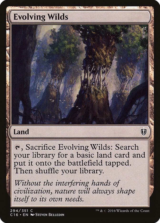 Evolving Wilds 294 card from Commander 2016