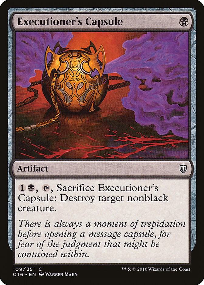 Executioner's Capsule 109 card from Commander 2016