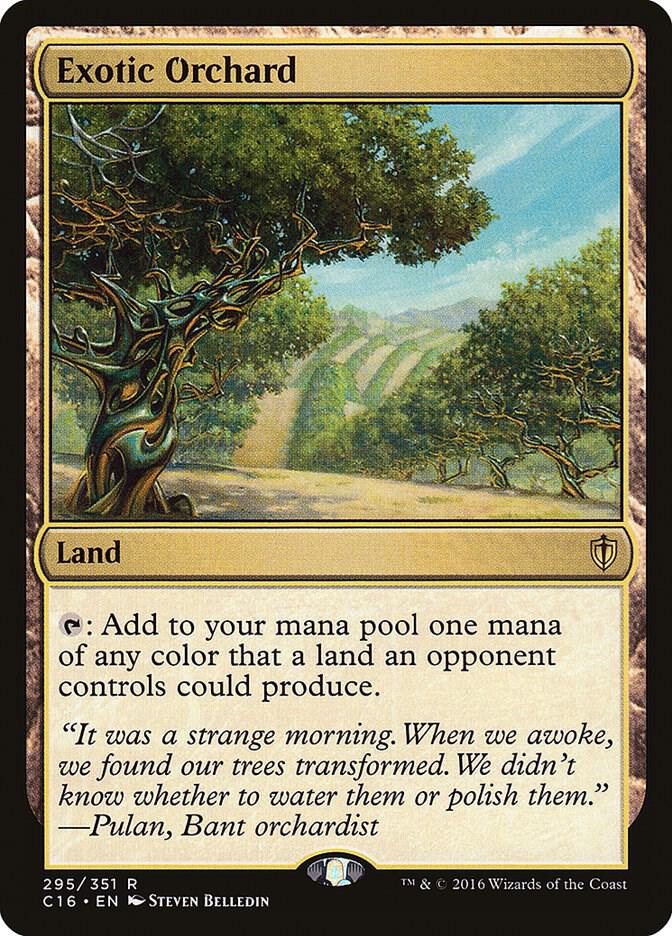 Exotic Orchard 295 card from Commander 2016