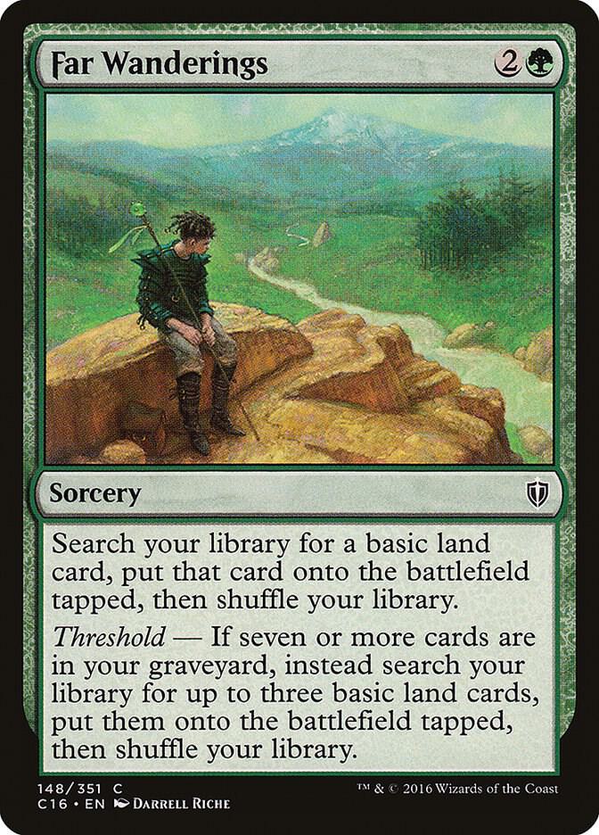 Far Wanderings 148 card from Commander 2016