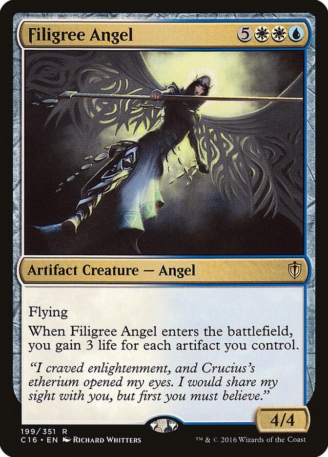 Filigree Angel 199 card from Commander 2016