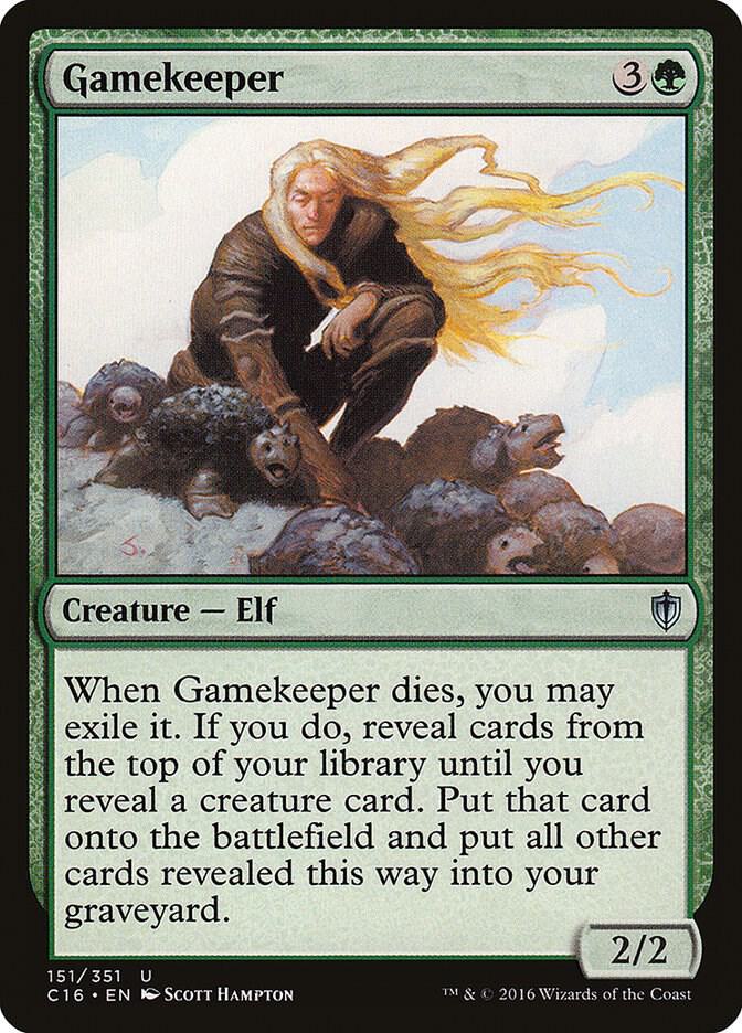 Gamekeeper 151 card from Commander 2016