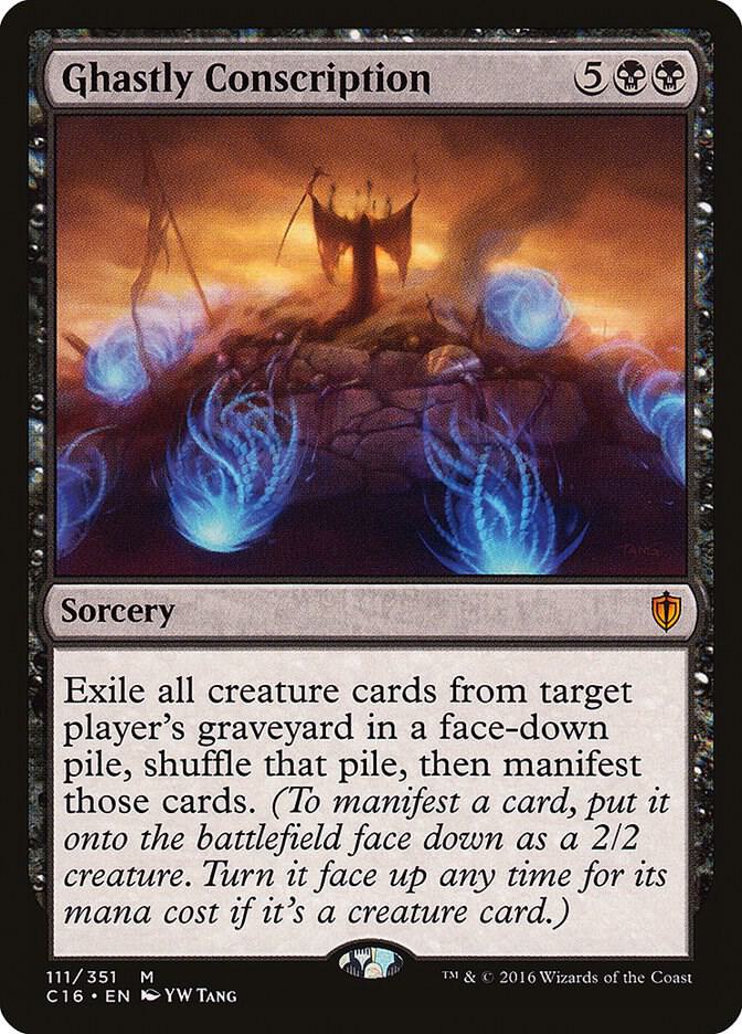 Ghastly Conscription 111 card from Commander 2016