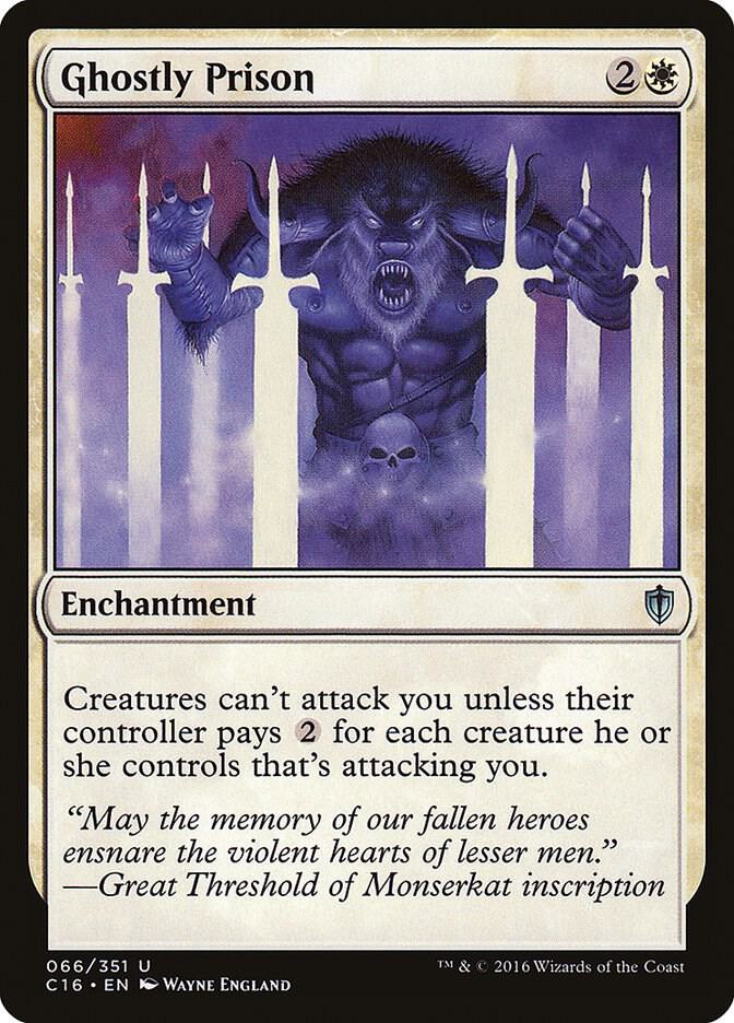 Ghostly Prison 66 card from Commander 2016