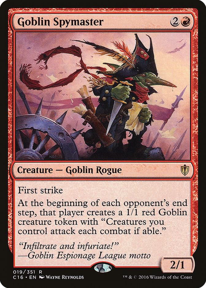 Goblin Spymaster 19 card from Commander 2016