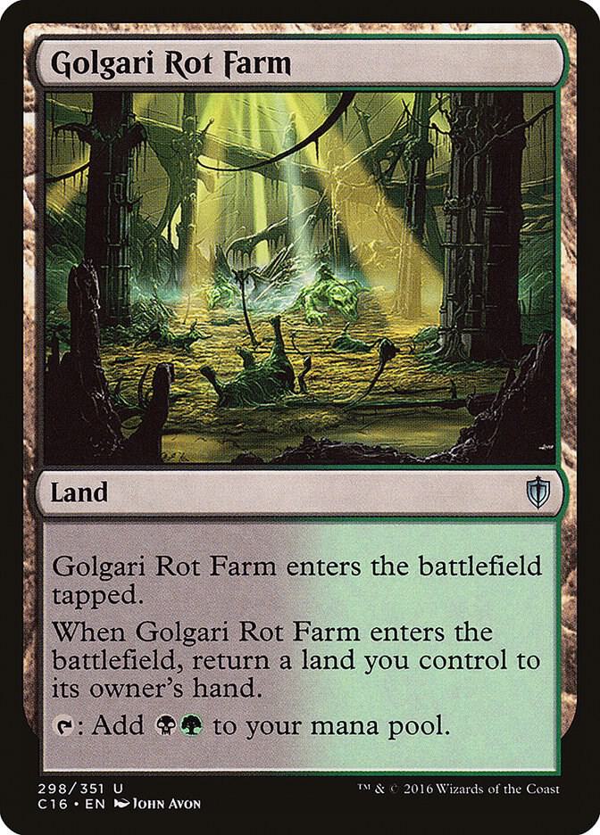 Golgari Rot Farm 298 card from Commander 2016