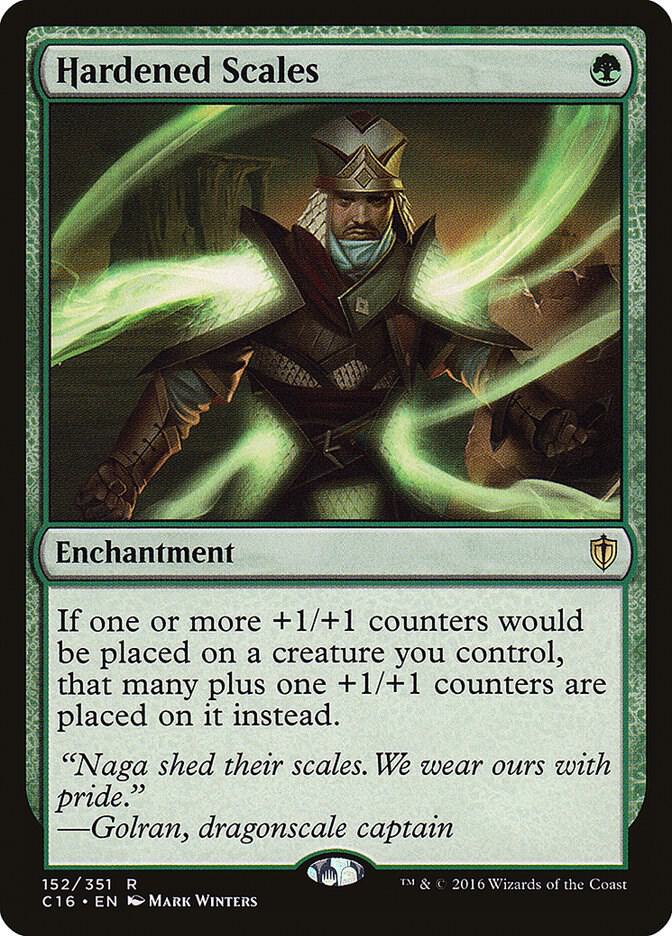 Hardened Scales 152 card from Commander 2016