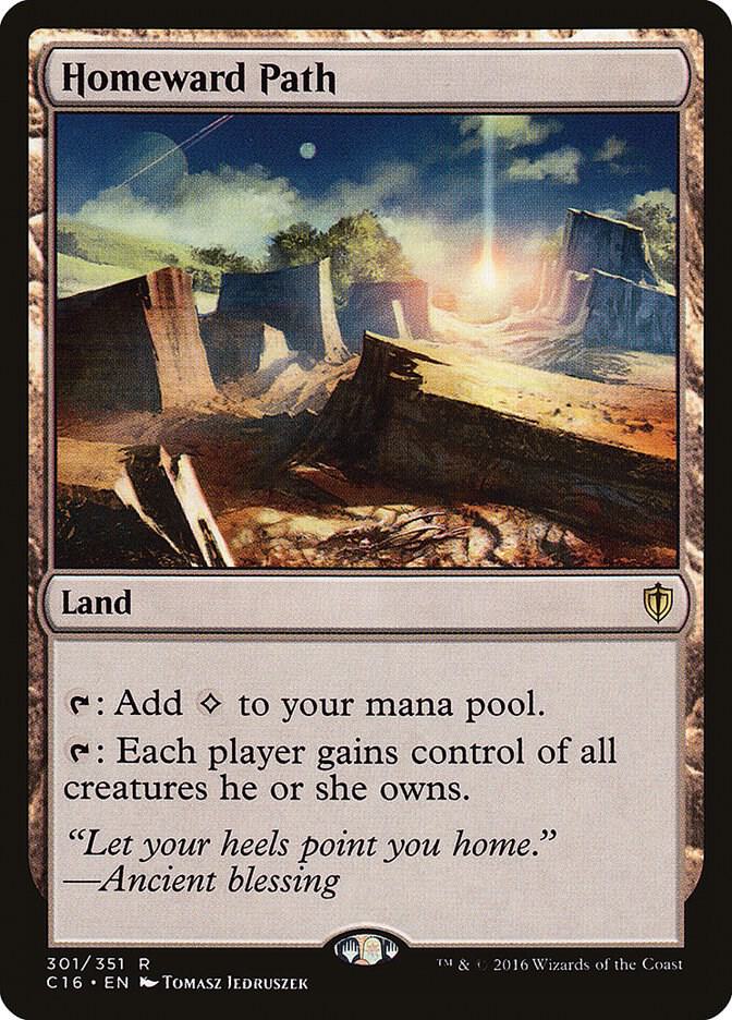 Homeward Path 301 card from Commander 2016