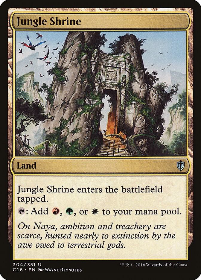 Jungle Shrine 304 card from Commander 2016
