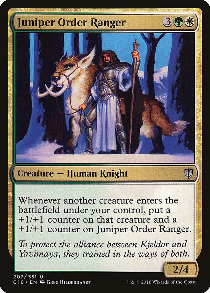 Juniper Order Ranger 207 card from Commander 2016