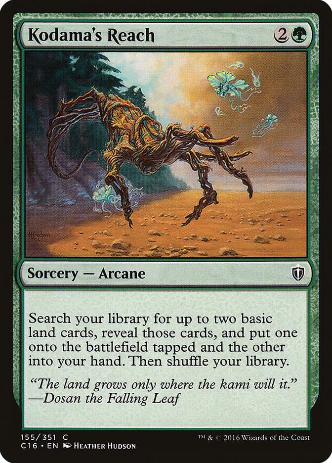 Kodama's Reach 155 card from Commander 2016