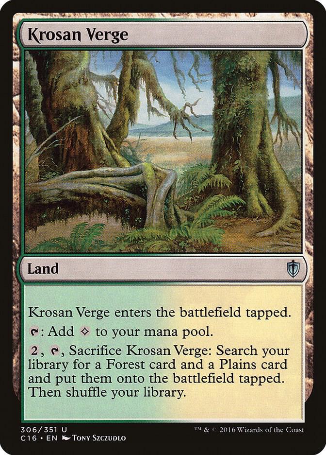 Krosan Verge 306 card from Commander 2016
