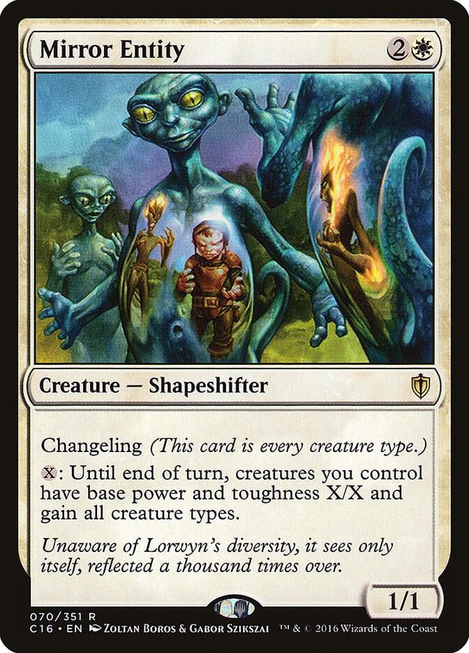 Mirror Entity 70 card from Commander 2016