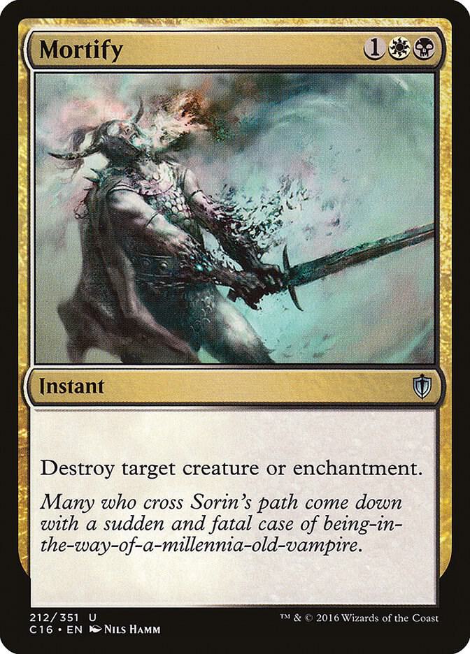 Mortify 212 card from Commander 2016