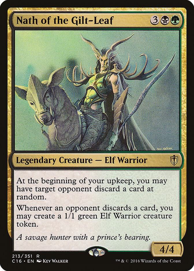 Nath of the Gilt-Leaf 213 card from Commander 2016
