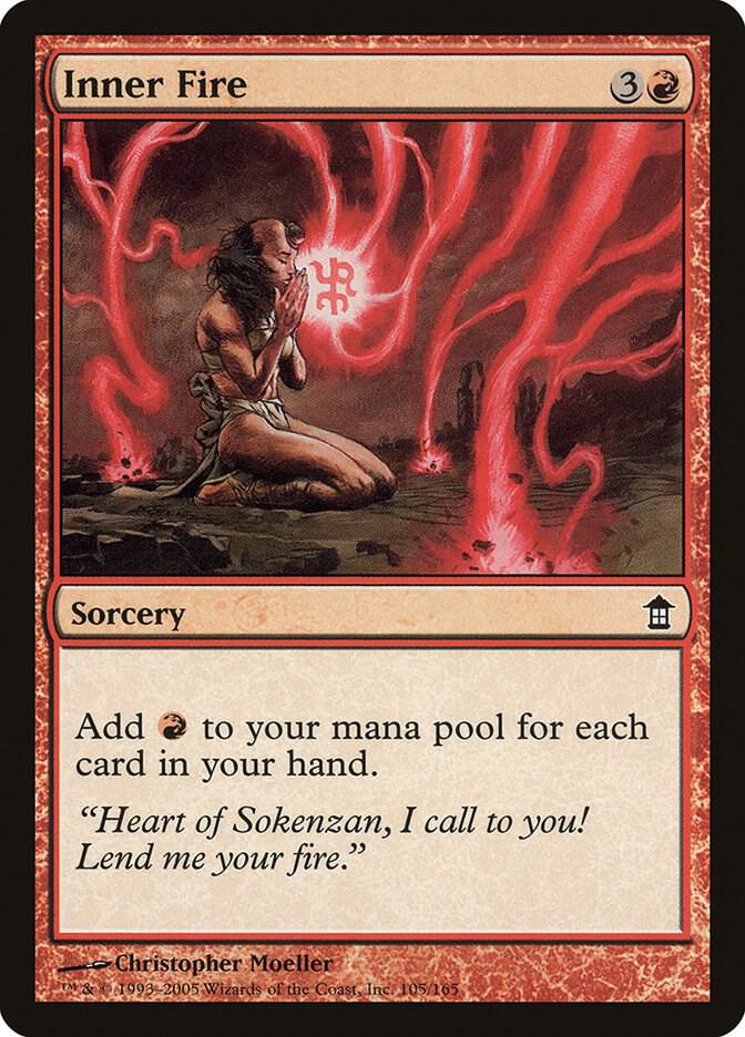 Inner Fire 105 card from Saviors of Kamigawa