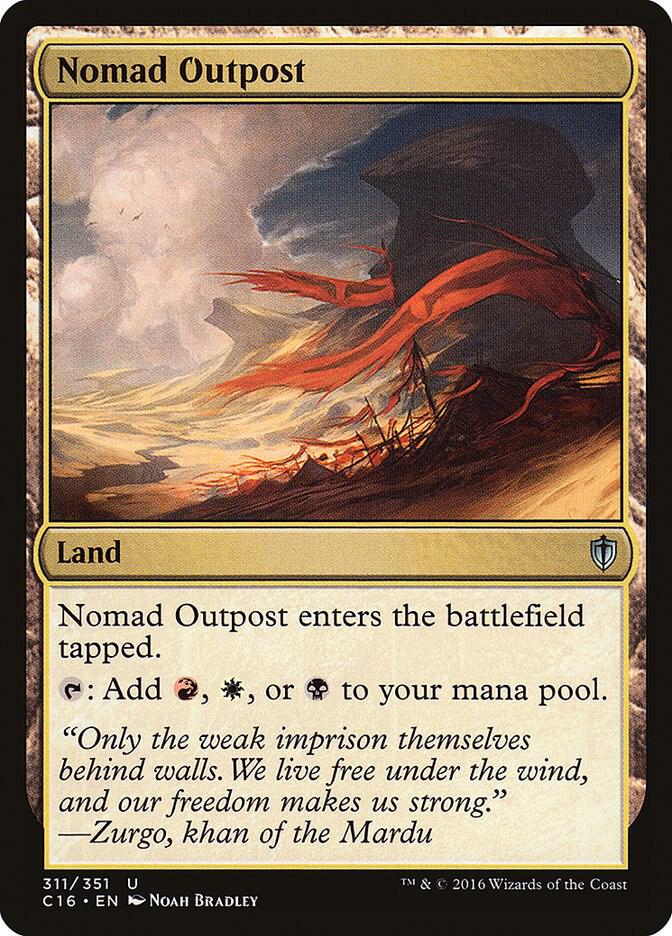 Nomad Outpost 311 card from Commander 2016