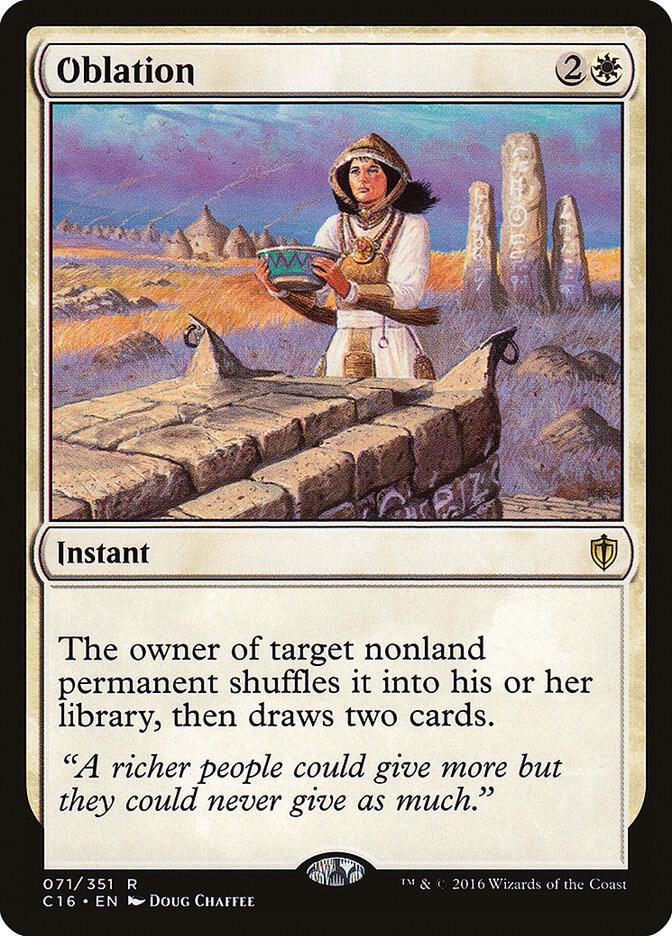 Oblation 71 card from Commander 2016
