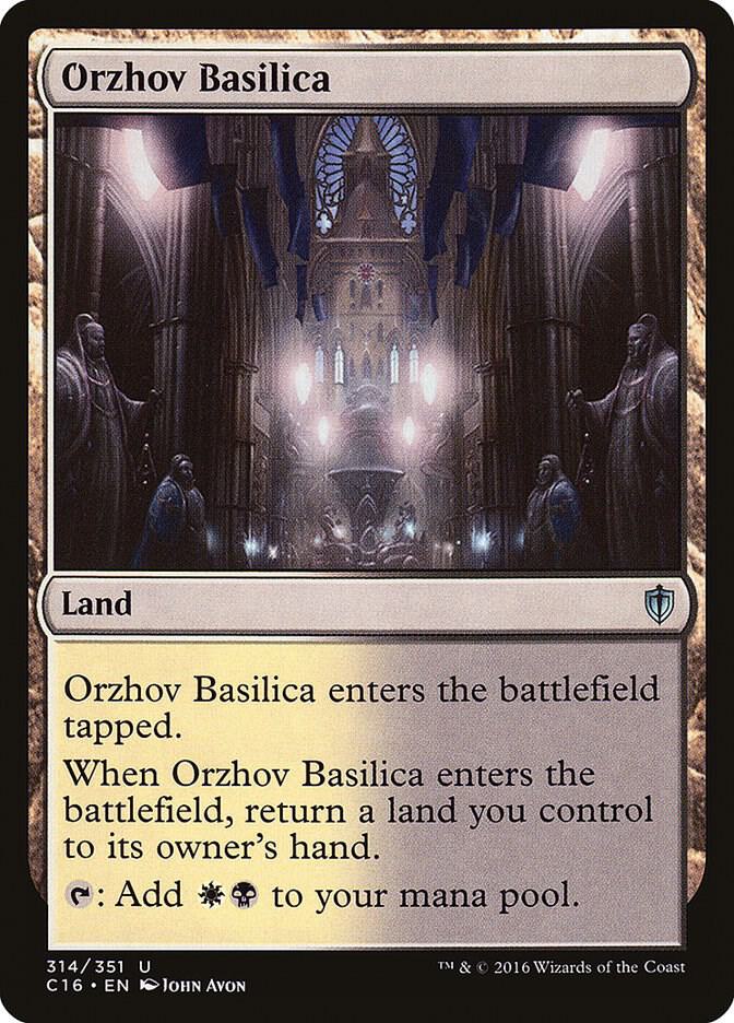 Orzhov Basilica 314 card from Commander 2016