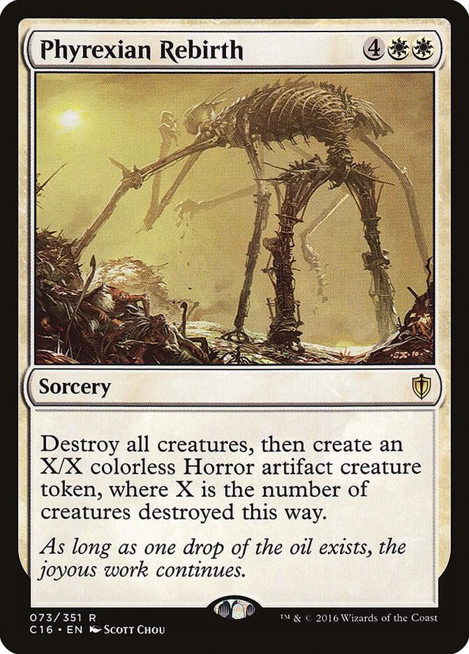 Phyrexian Rebirth 73 card from Commander 2016