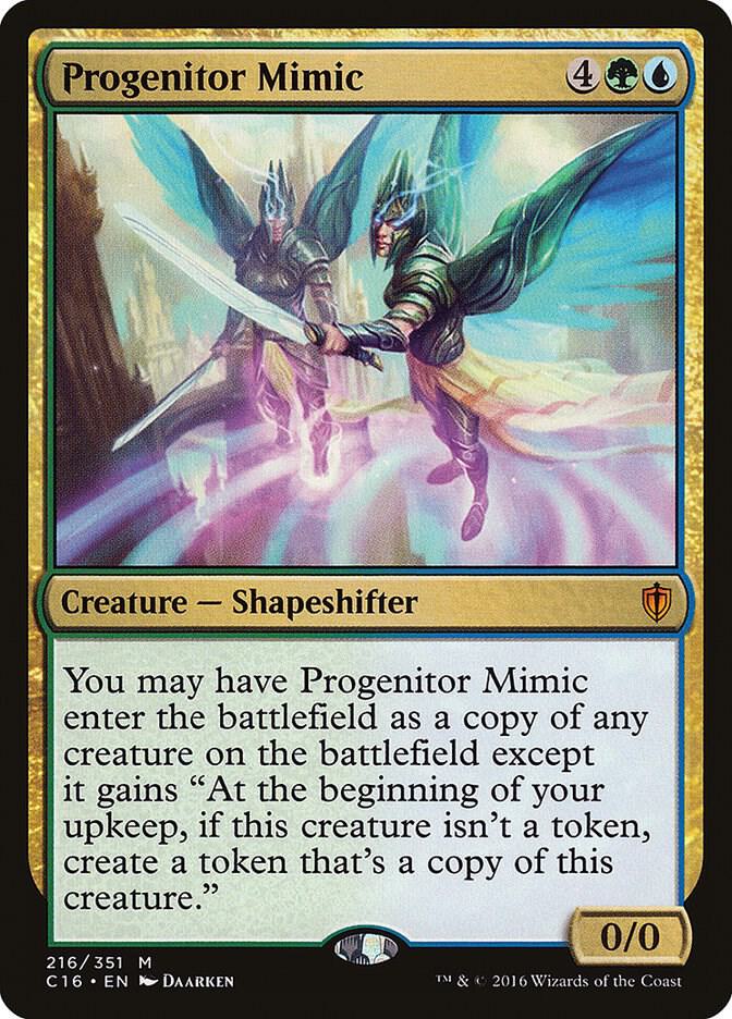 Progenitor Mimic 216 card from Commander 2016