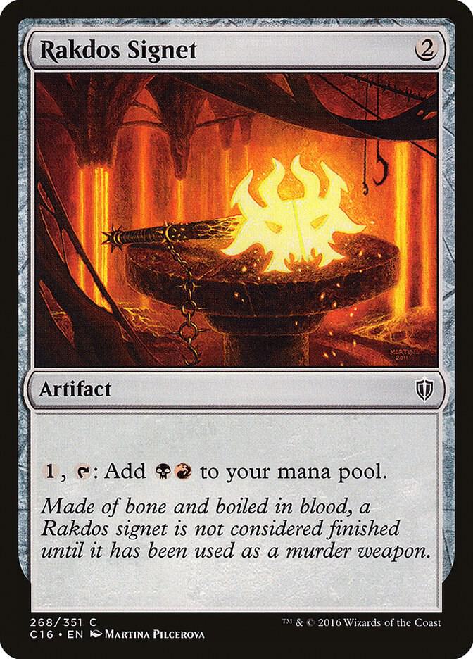 Rakdos Signet 268 card from Commander 2016