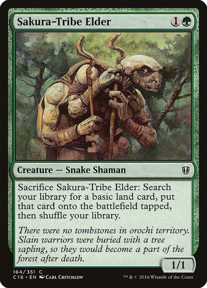 Sakura-Tribe Elder 164 card from Commander 2016