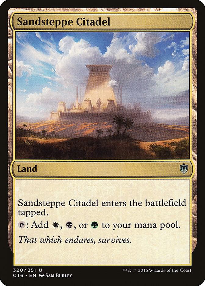 Sandsteppe Citadel 320 card from Commander 2016