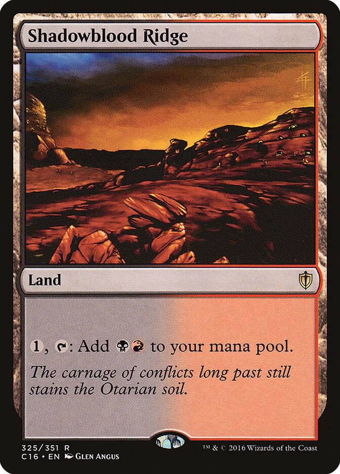 Shadowblood Ridge 325 card from Commander 2016