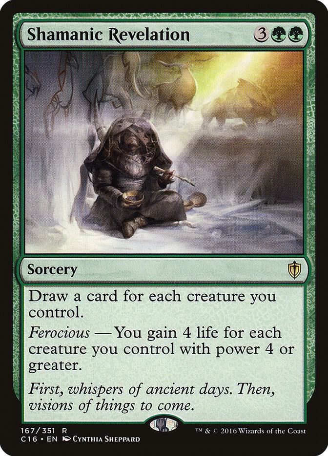 Shamanic Revelation 167 card from Commander 2016