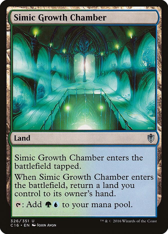 Simic Growth Chamber 326 card from Commander 2016