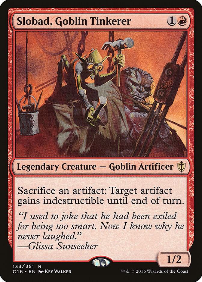 Slobad, Goblin Tinkerer 133 card from Commander 2016