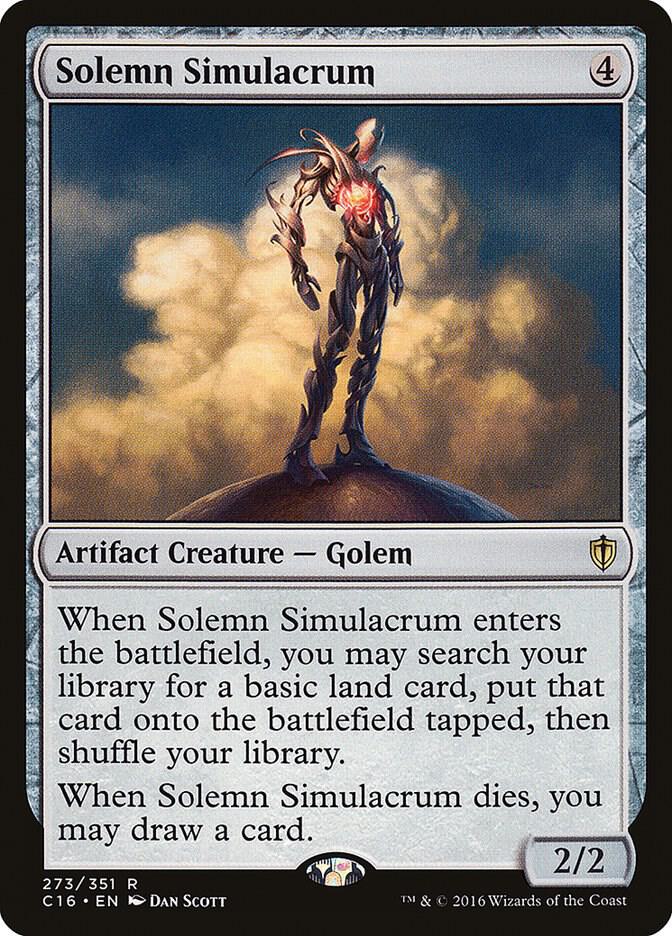 Solemn Simulacrum 273 card from Commander 2016