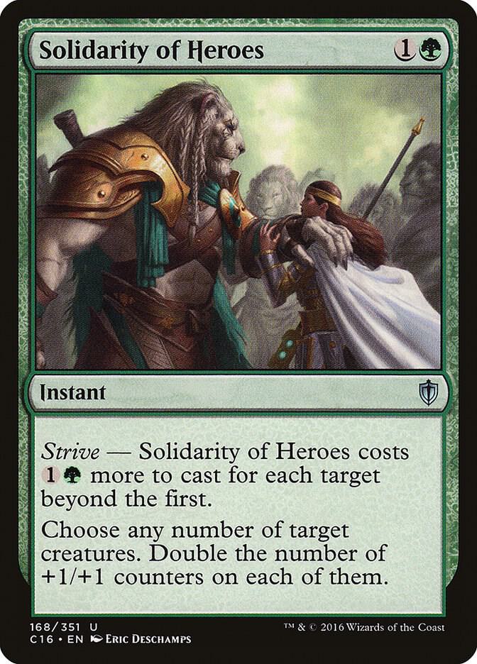Solidarity of Heroes 168 card from Commander 2016