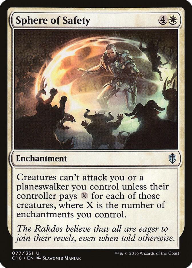 Sphere of Safety 77 card from Commander 2016