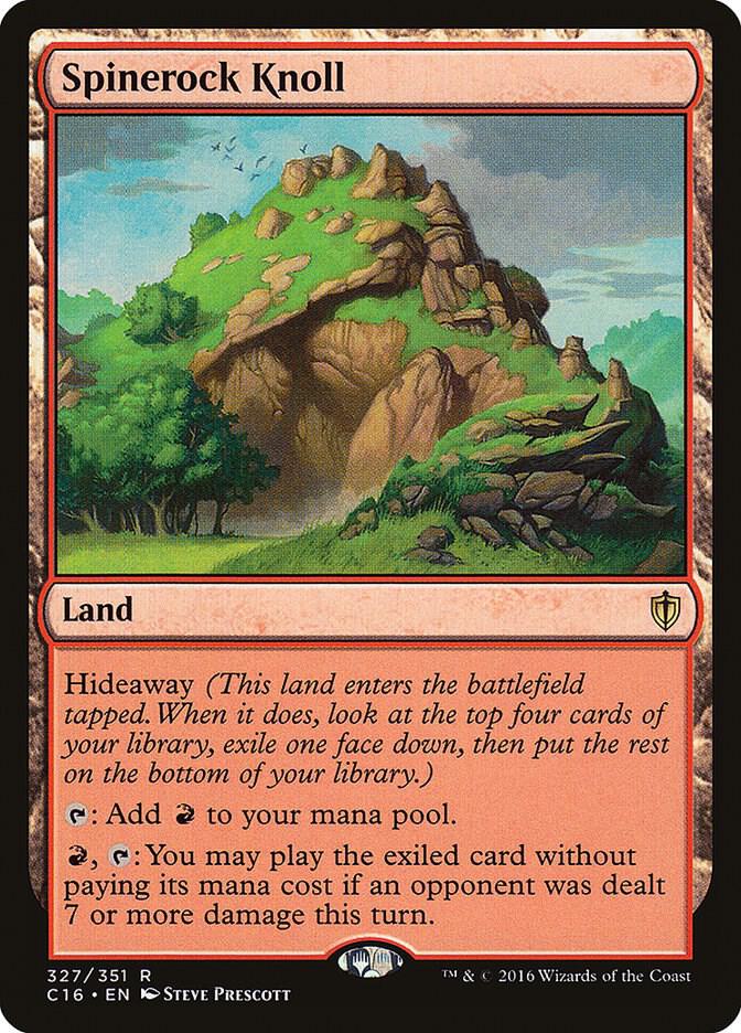 Spinerock Knoll 327 card from Commander 2016
