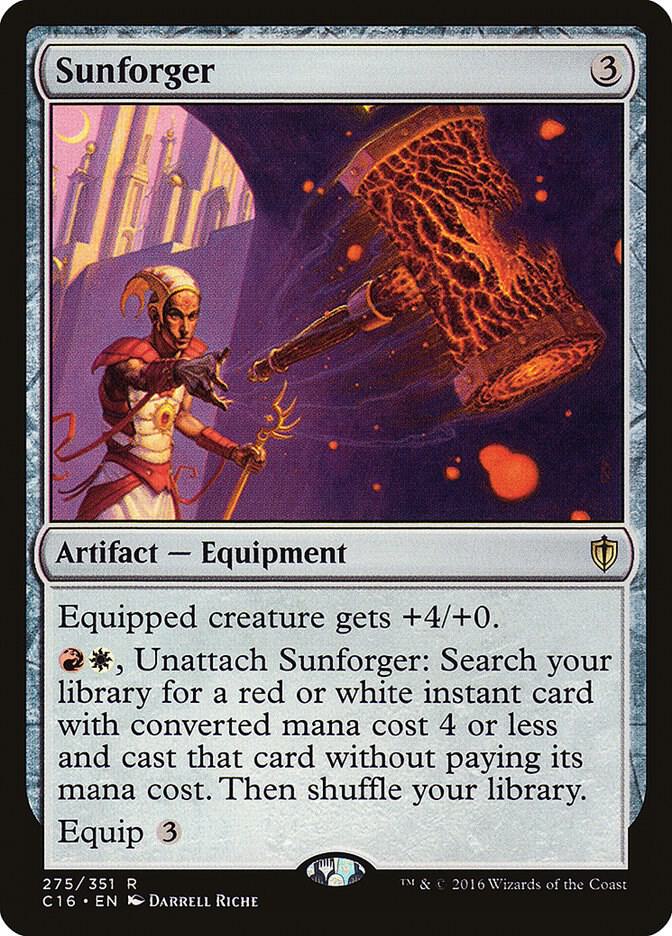 Sunforger 275 card from Commander 2016