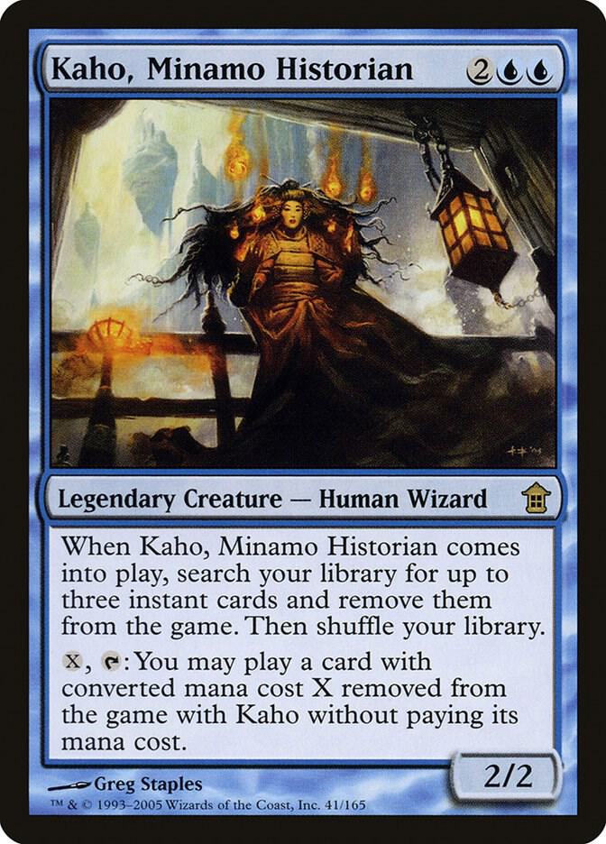 Kaho, Minamo Historian 41 card from Saviors of Kamigawa