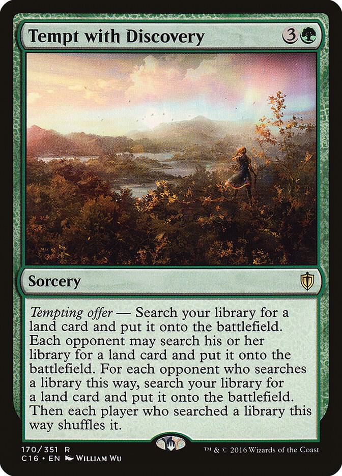 Tempt with Discovery 170 card from Commander 2016
