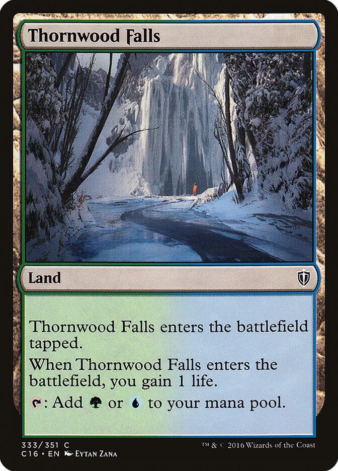 Thornwood Falls 333 card from Commander 2016