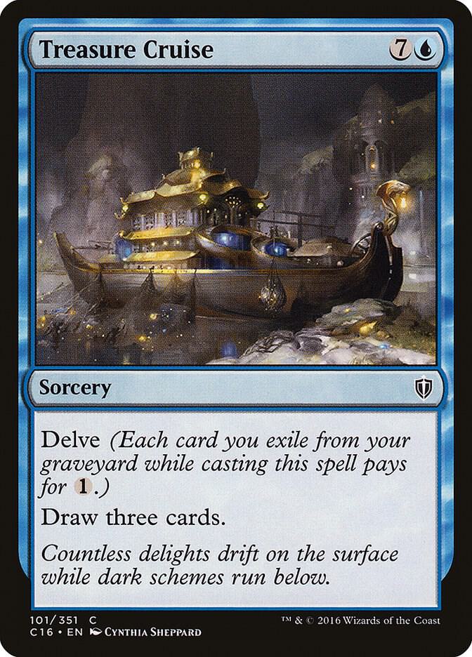 Treasure Cruise 101 card from Commander 2016