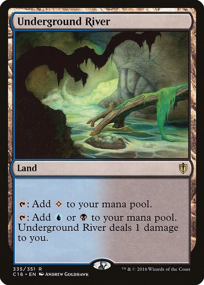 Underground River 335 card from Commander 2016