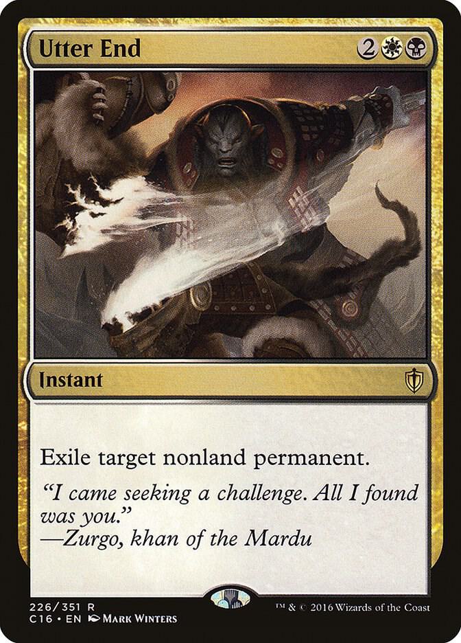 Utter End 226 card from Commander 2016