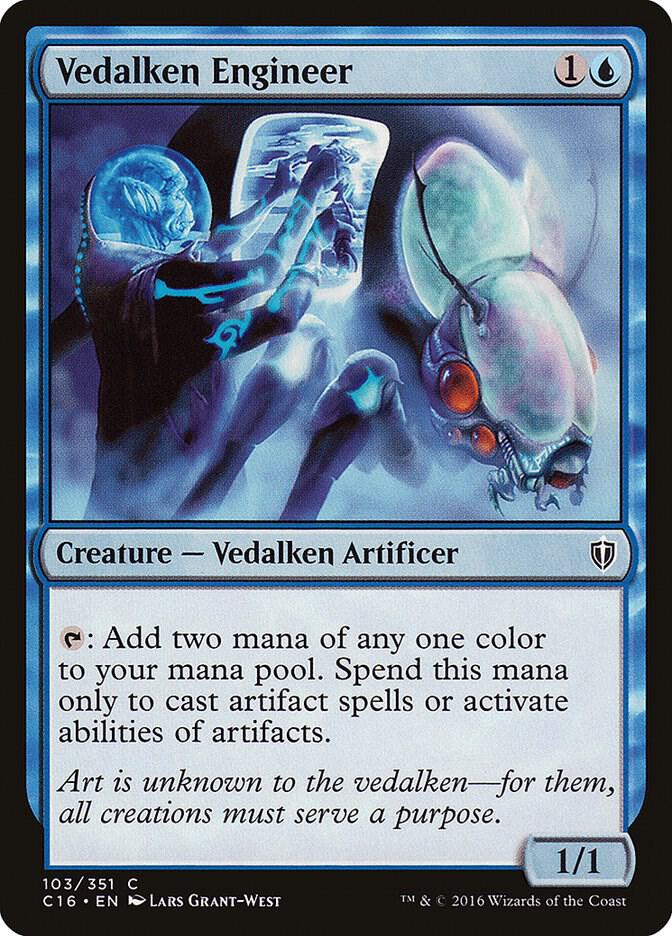 Vedalken Engineer 103 card from Commander 2016