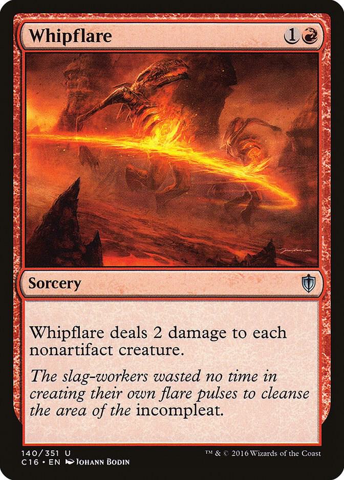 Whipflare 140 card from Commander 2016