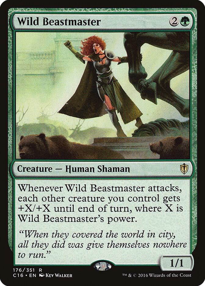 Wild Beastmaster 176 card from Commander 2016