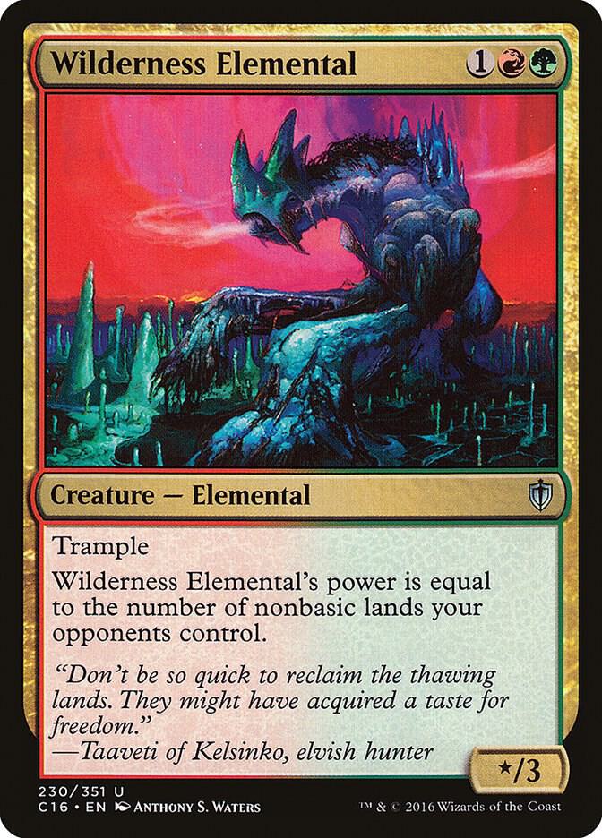 Wilderness Elemental 230 card from Commander 2016